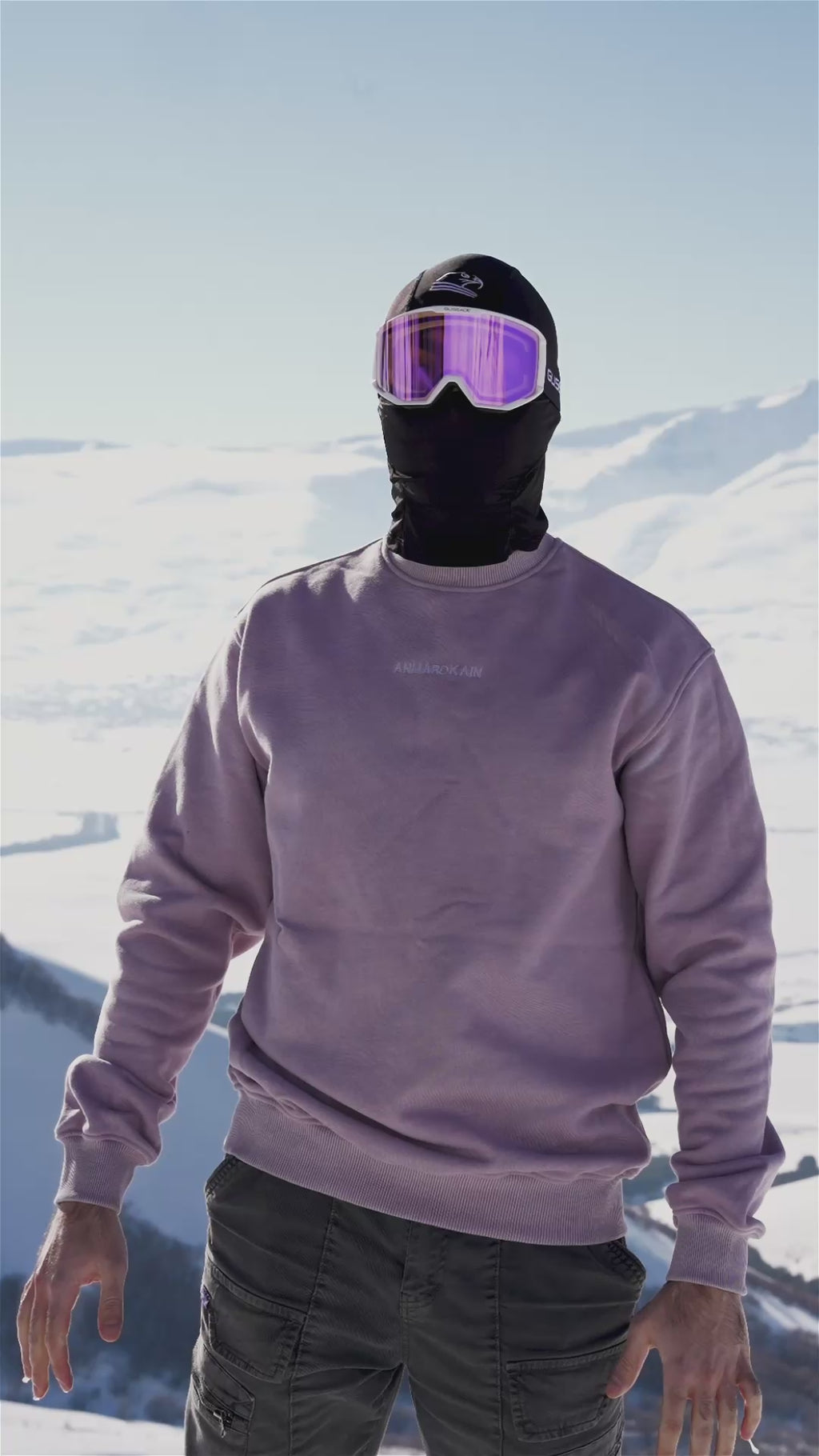 HEAT REACTIVE SWEATSHIRT in PURPLE